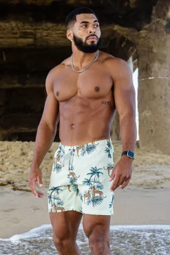 Youngla 128 Abstract Swim Shorts '22<Men Shorts