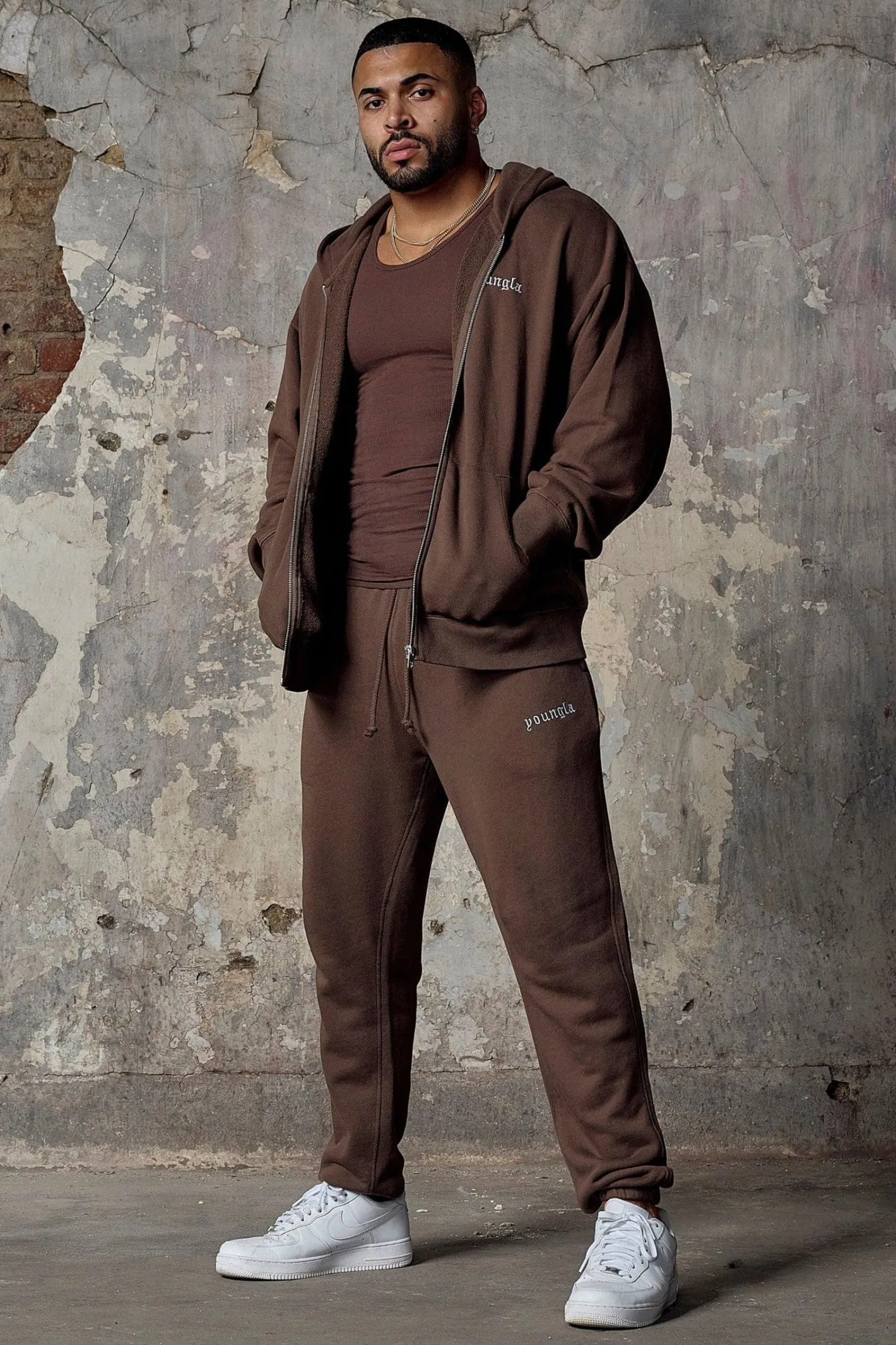 Youngla 239 Earthy Collection-Joggers<Men Joggers