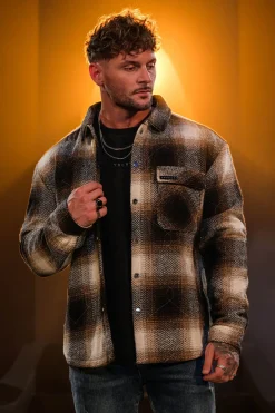 Youngla 556 High Profile Flannel Jacket<Men Outerwear