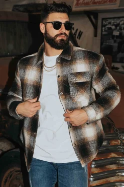 Youngla 556 High Profile Flannel Jacket<Men Outerwear