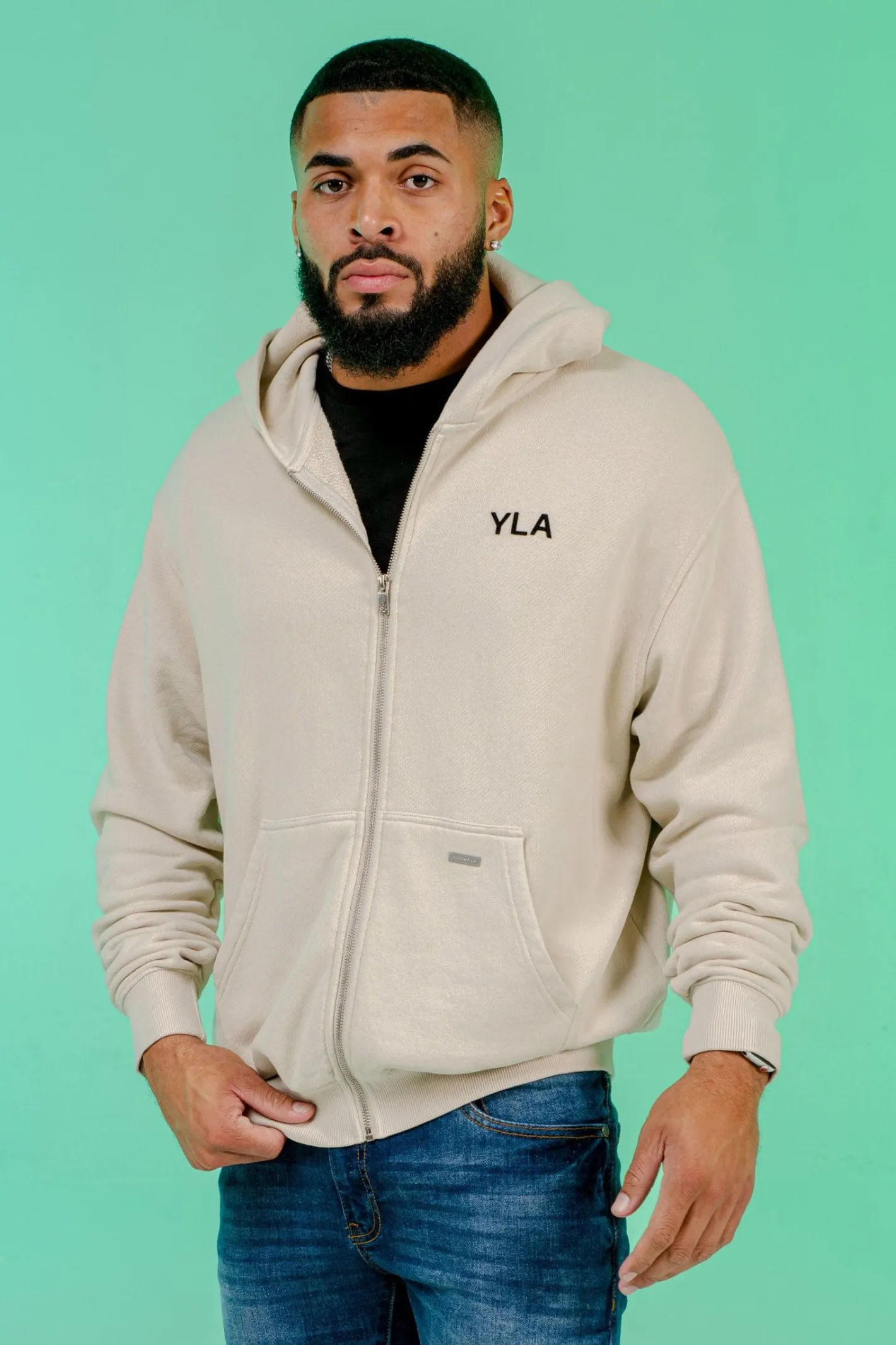 Youngla 515 Monarch Zip-Up Hoodie<Men Outerwear