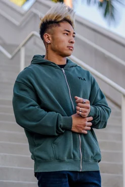 Youngla 515 Monarch Zip-Up Hoodie<Men Outerwear