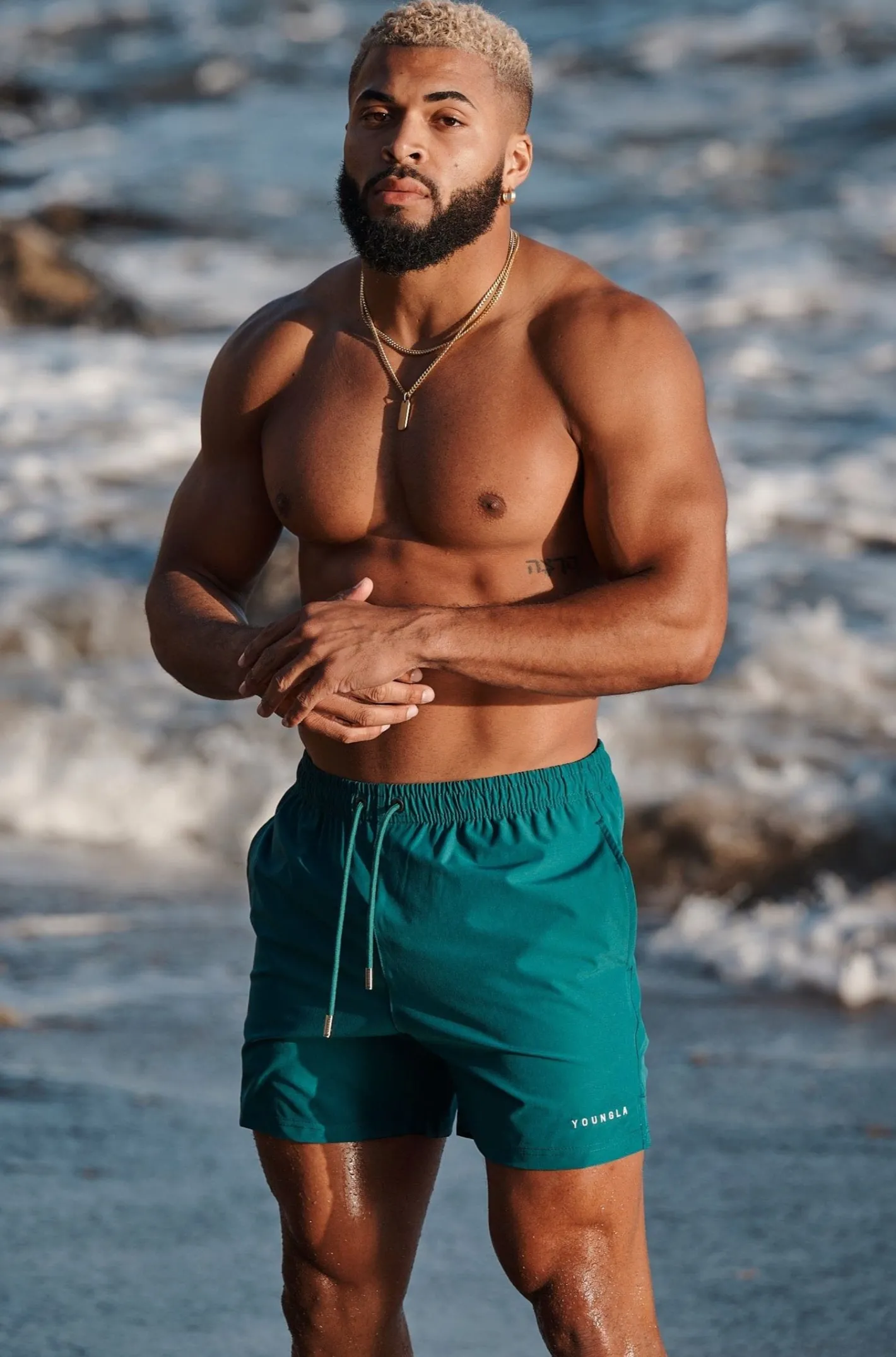 Youngla 140 Night Swim Shorts Colors 23'<Men Shorts
