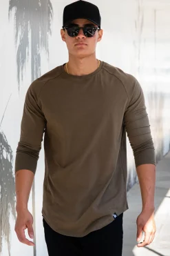 Youngla 410 Perfect Raglan Long Sleeve Shirts<Men Shirts