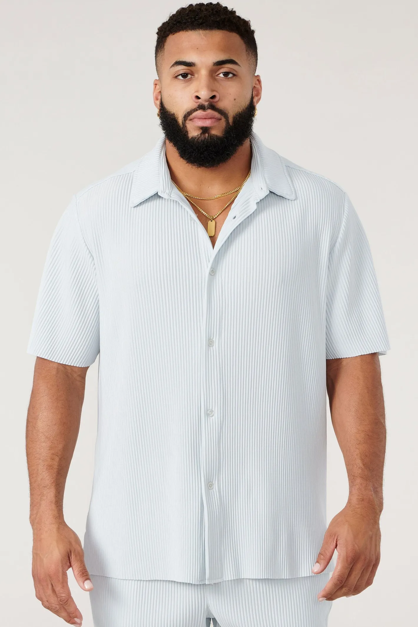 Youngla 448 Pleated Festival Shirts<Men Shirts