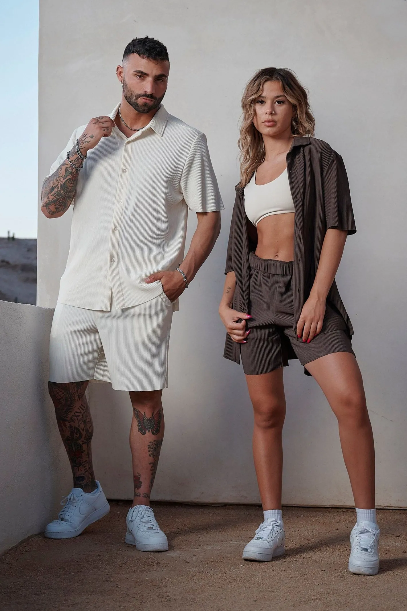 Youngla 448 Pleated Festival Shirts<Men Shirts
