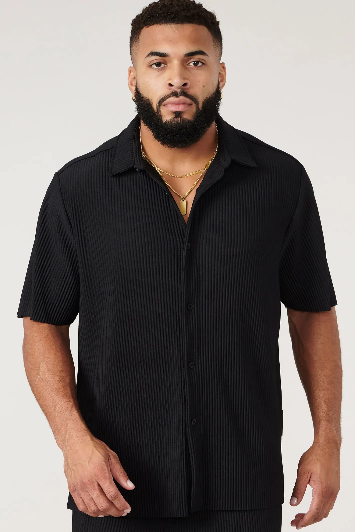 Youngla 448 Pleated Festival Shirts<Men Shirts