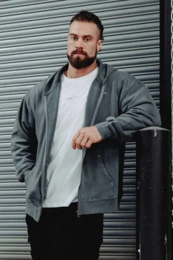 Youngla 546 Rivet Zipup Hoodies<Men Outerwear