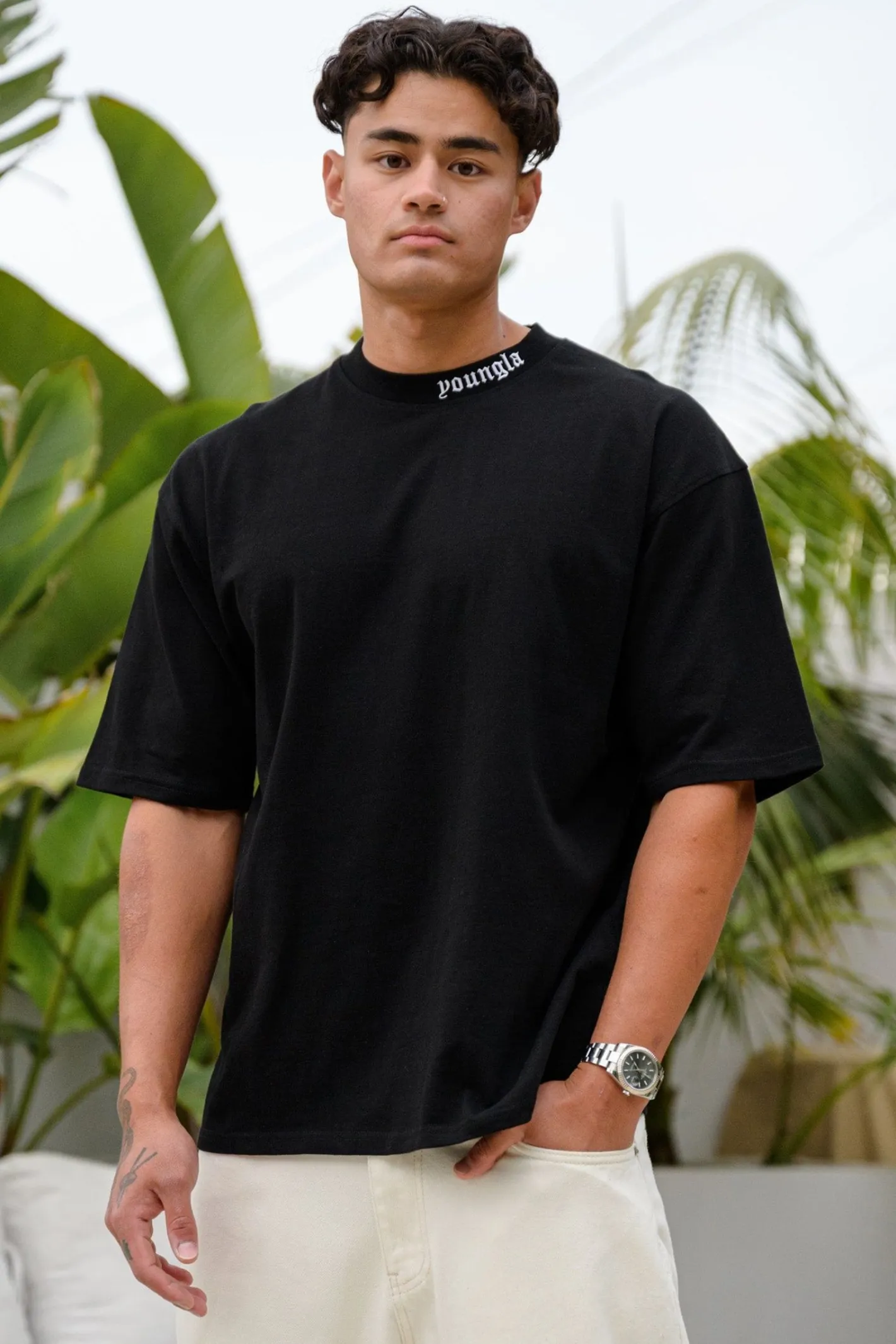 Youngla 467 Roman Tees<Men Shirts
