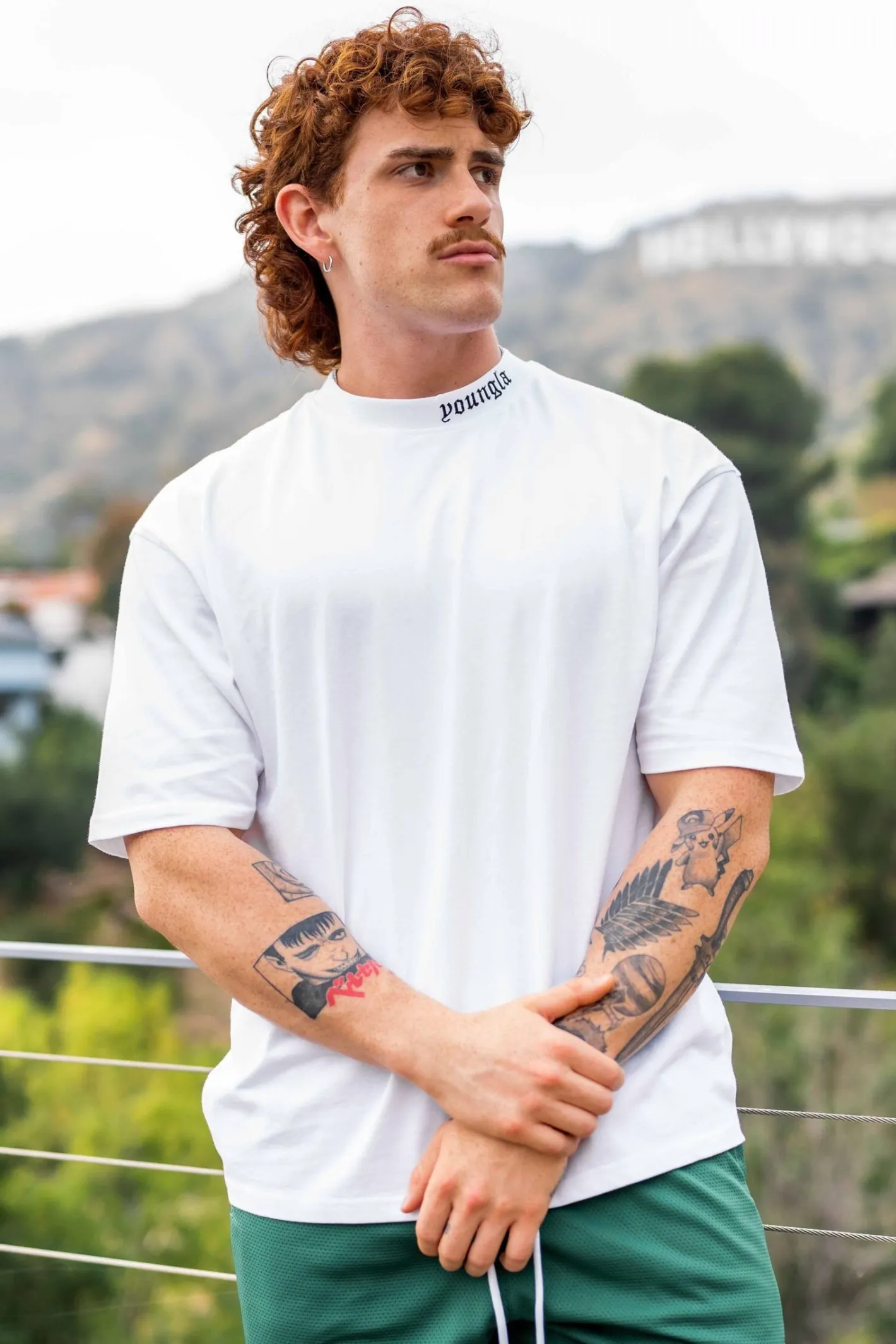 Youngla 467 Roman Tees<Men Shirts