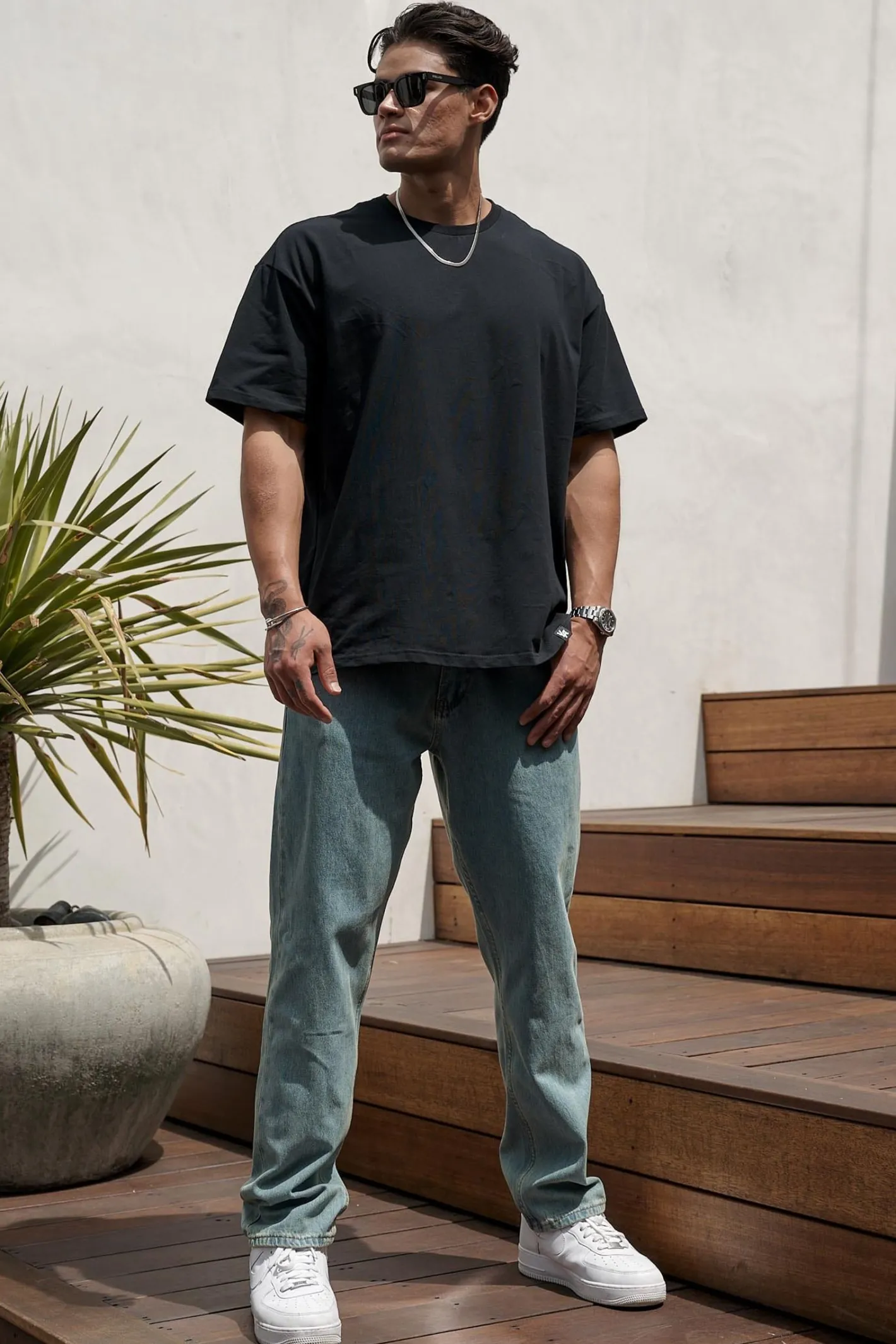 Youngla 609-Baggy Jeans<Men Pants & Jeans