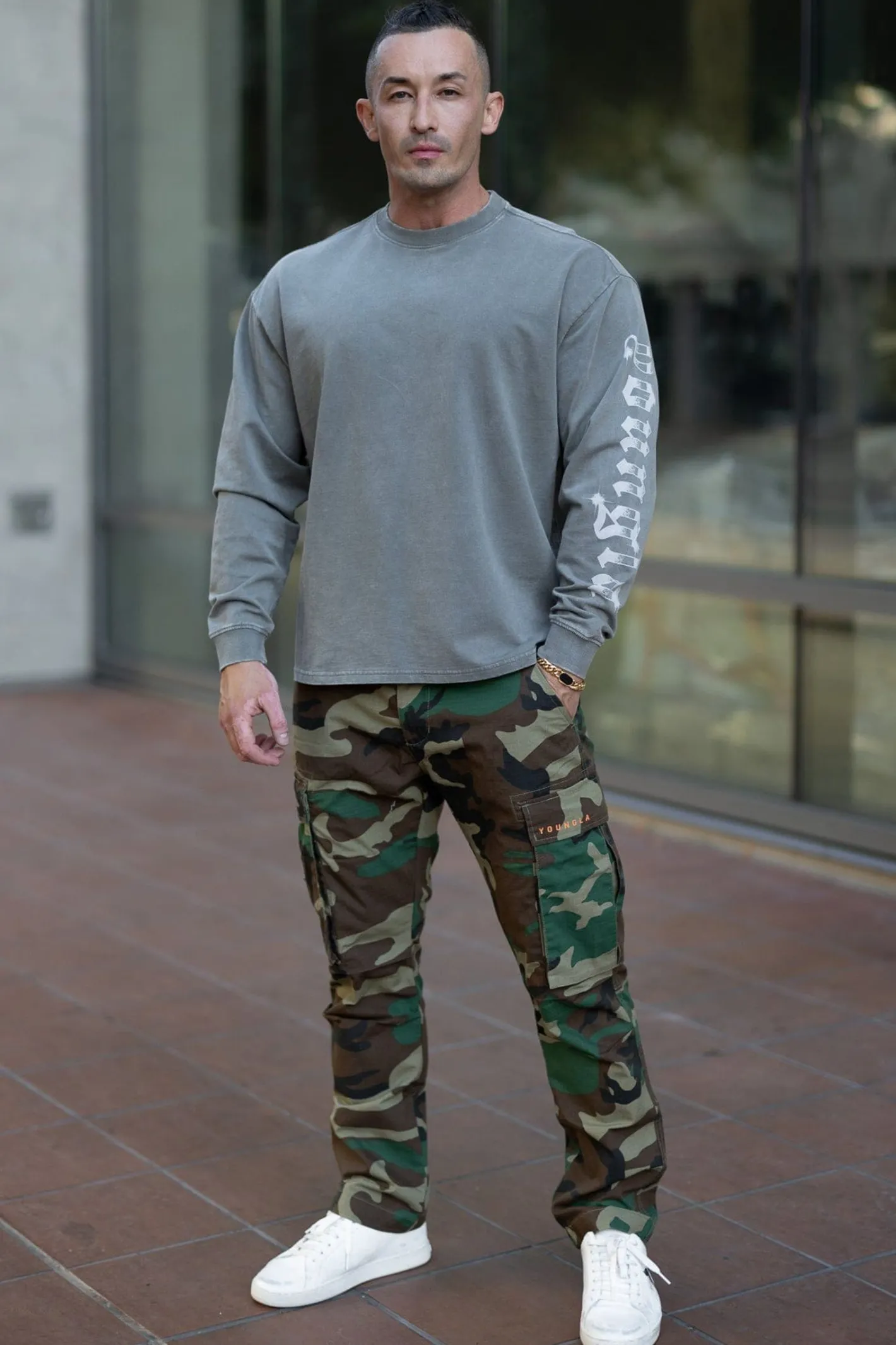 Youngla 8028-Chrome Longsleeves<Men Shirts