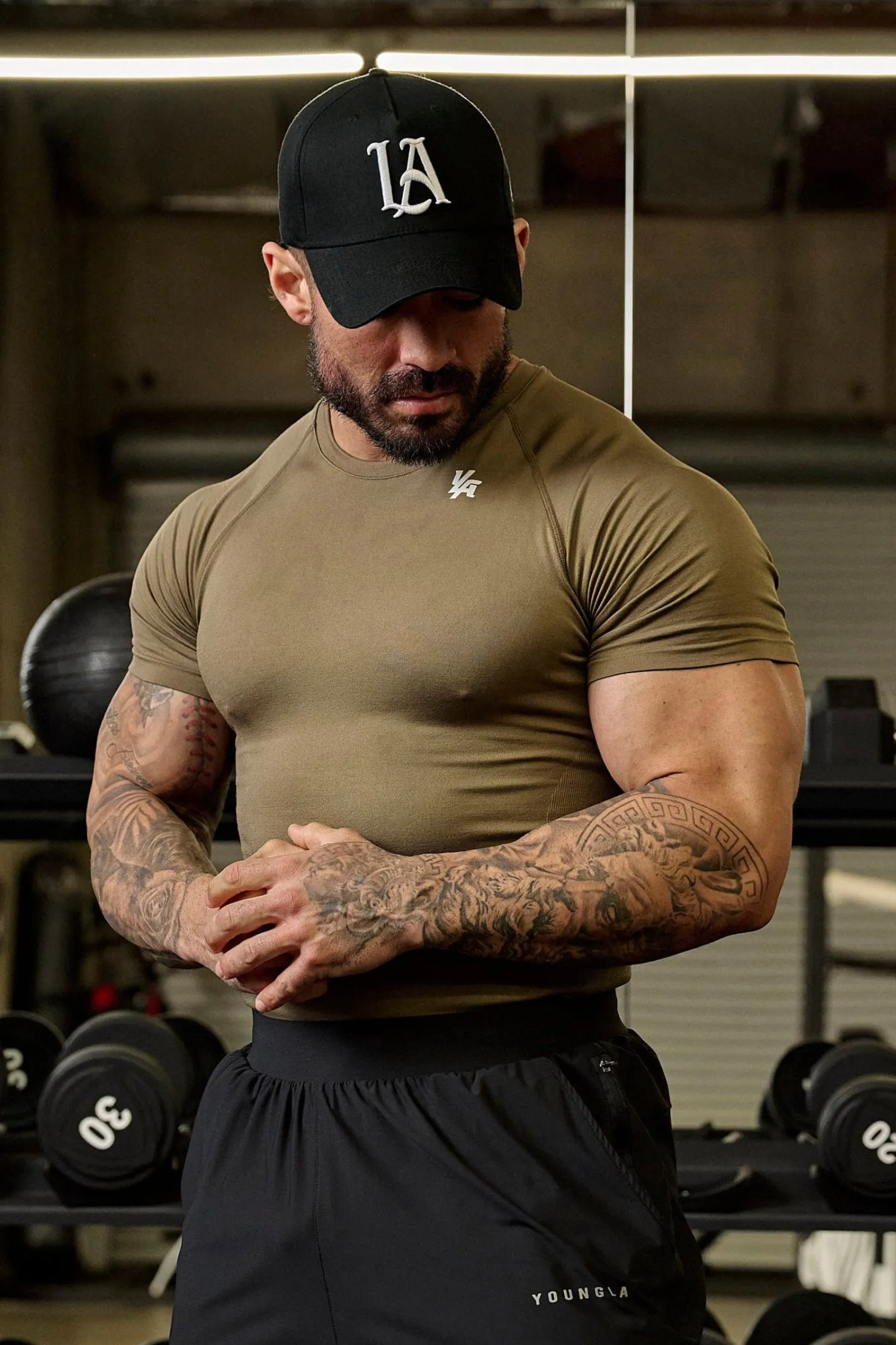 Youngla 477-Combat Compression Tees<Men Shirts