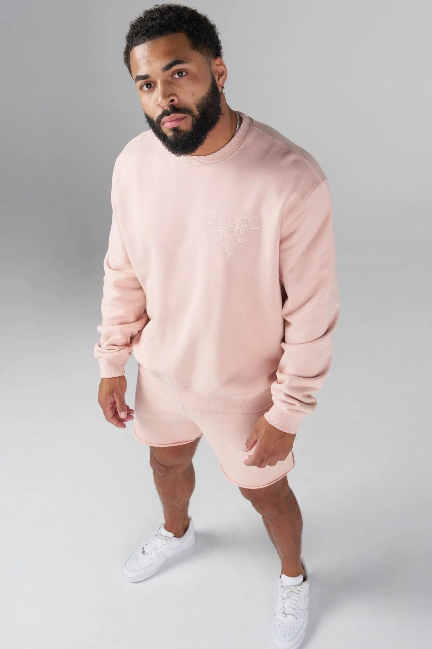 Youngla 5092-Effortless Sets-Crewnecks<Men Outerwear