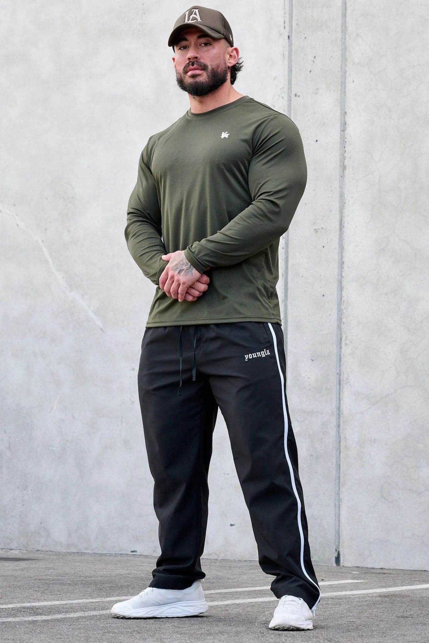 Youngla 835-Fittech Longsleeves<Men Shirts