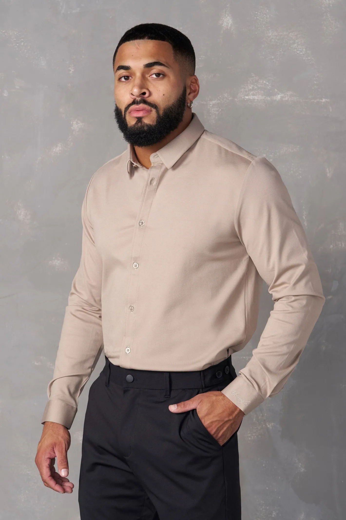 Youngla 803-Formal Dress Shirts<Men Shirts