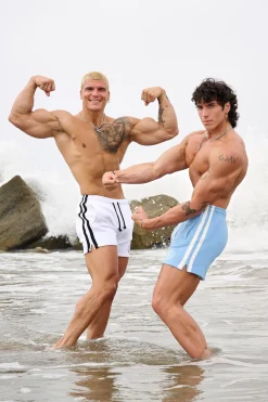 Youngla 137-Golden Era Bodybuilding Shorts<Men Shorts
