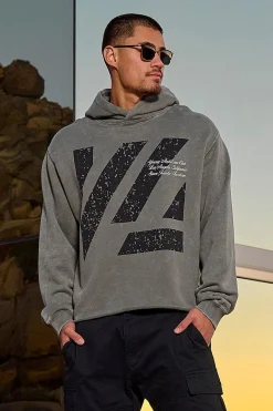 Youngla 568-Icon Washed Hoodies<Men Outerwear