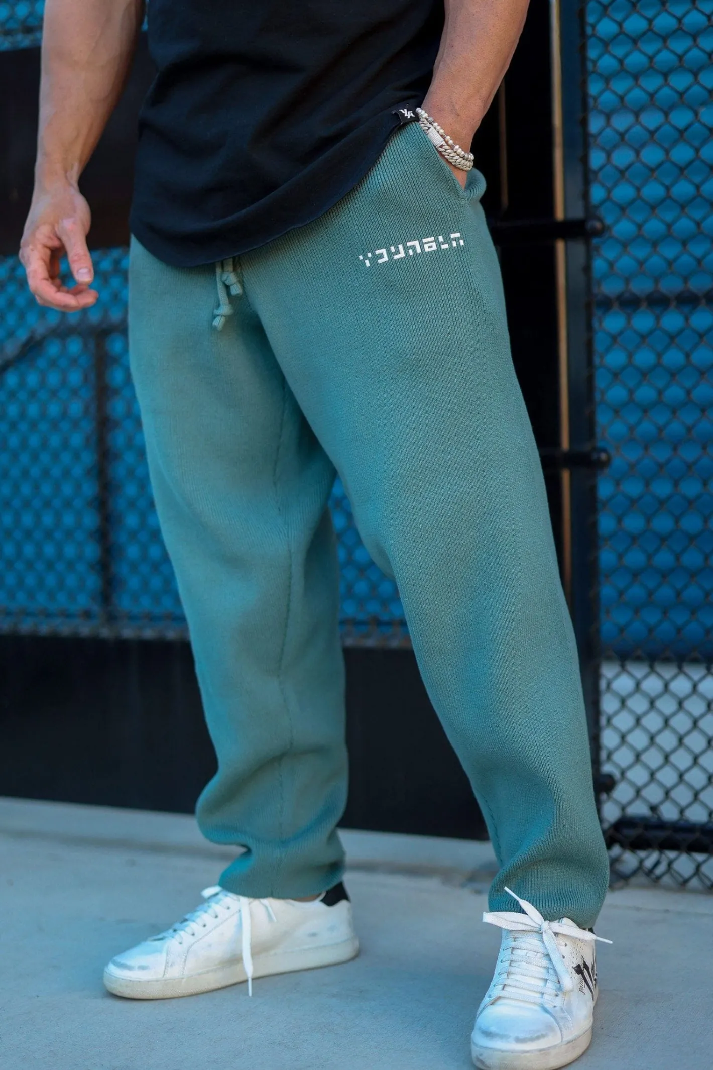 Youngla 255-Knitted Joggers<Men Joggers
