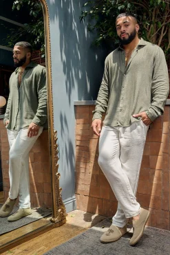 Youngla 621-Simply Linen Pants<Men Pants & Jeans