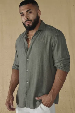 Youngla 825-Simply Linen Shirts<Men Shirts