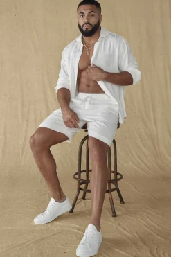 Youngla 147-Simply Linen Shorts<Men Shorts