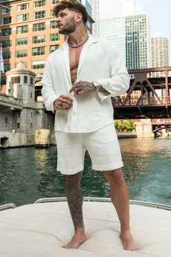 Youngla 147-Simply Linen Shorts<Men Shorts