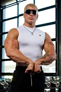 Youngla 315-Stealth Compression Cut-Offs<Men Tanks