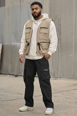 Youngla 502-Utility Cargo Vest<Men Outerwear