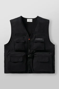 Youngla 502-Utility Cargo Vest<Men Outerwear