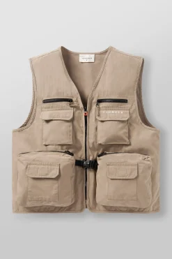 Youngla 502-Utility Cargo Vest<Men Outerwear