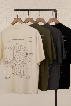 Youngla W440 Digital Oversized Tee<Women Tops