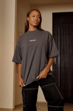 Youngla W440 Digital Oversized Tee<Women Tops