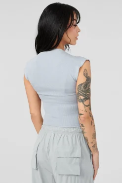 Youngla W414 Luxe Ribbed Tee<Women Tops