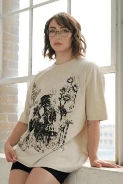 Youngla W427 Phantom Oversized Tees<Women Tops