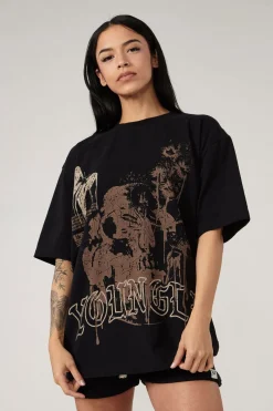 Youngla W427 Phantom Oversized Tees<Women Tops