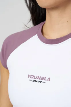 Youngla W441 Raglan Baby Tee<Women Tops
