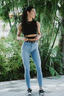 Youngla W302 Sash Tank Top<Women Tops