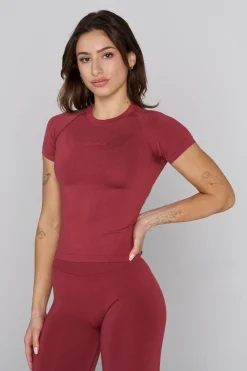 Youngla W446 Seamless Curve Compression Tee<Women Tops