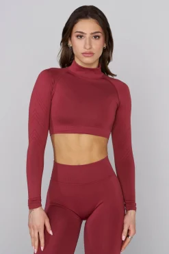 Youngla W445 Seamless Curve Longsleeve Crop<Women Tops