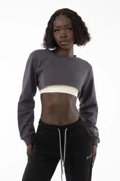 Youngla W501 Super Crop Sweater<Women Outerwear