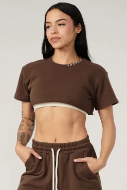 Youngla W407 Super Cropped Tee<Women Tops