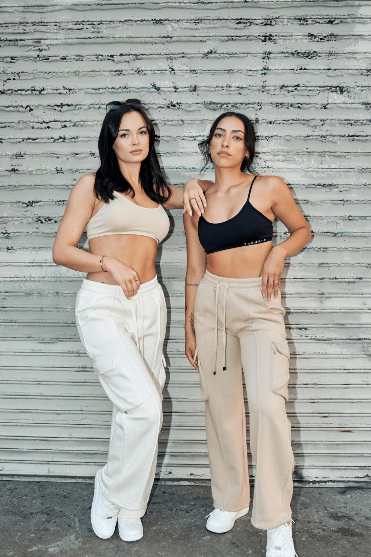 Youngla W216-Cargo Fleece Joggers<Women Joggers & Pants