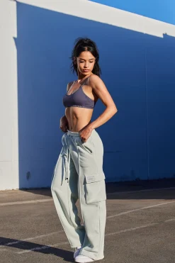 Youngla W216-Cargo Fleece Joggers<Women Joggers & Pants