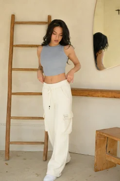 Youngla W216-Cargo Fleece Joggers<Women Joggers & Pants