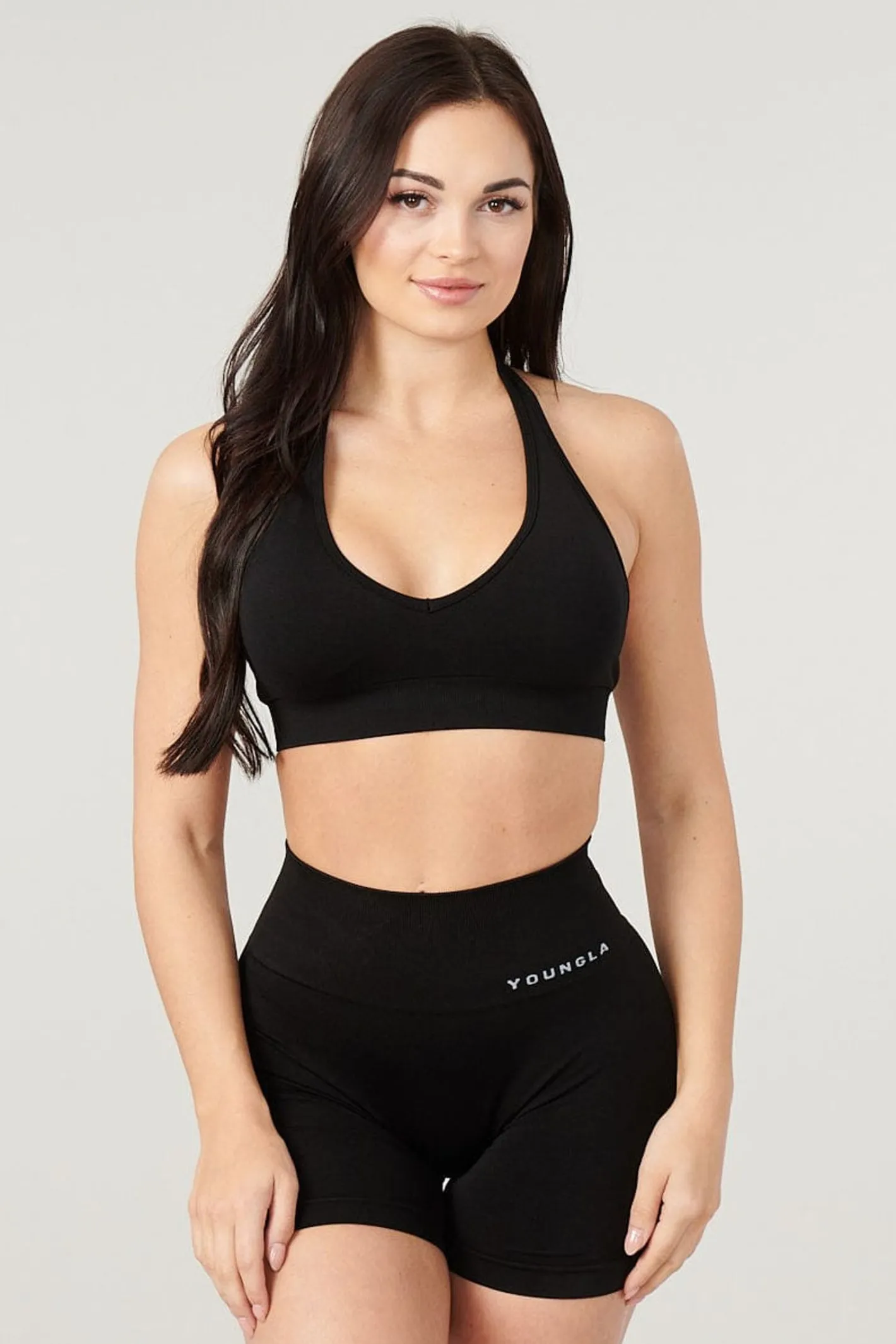 Youngla W328-Core Seamless Halter Sports Bra<Women Bras