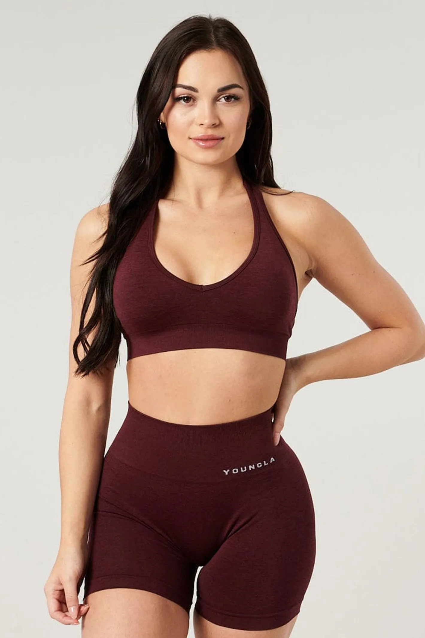 Youngla W328-Core Seamless Halter Sports Bra<Women Bras