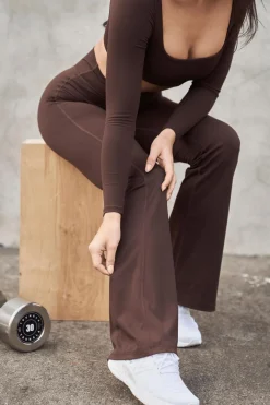Youngla W227-Curve Flare Leggings<Women Leggings