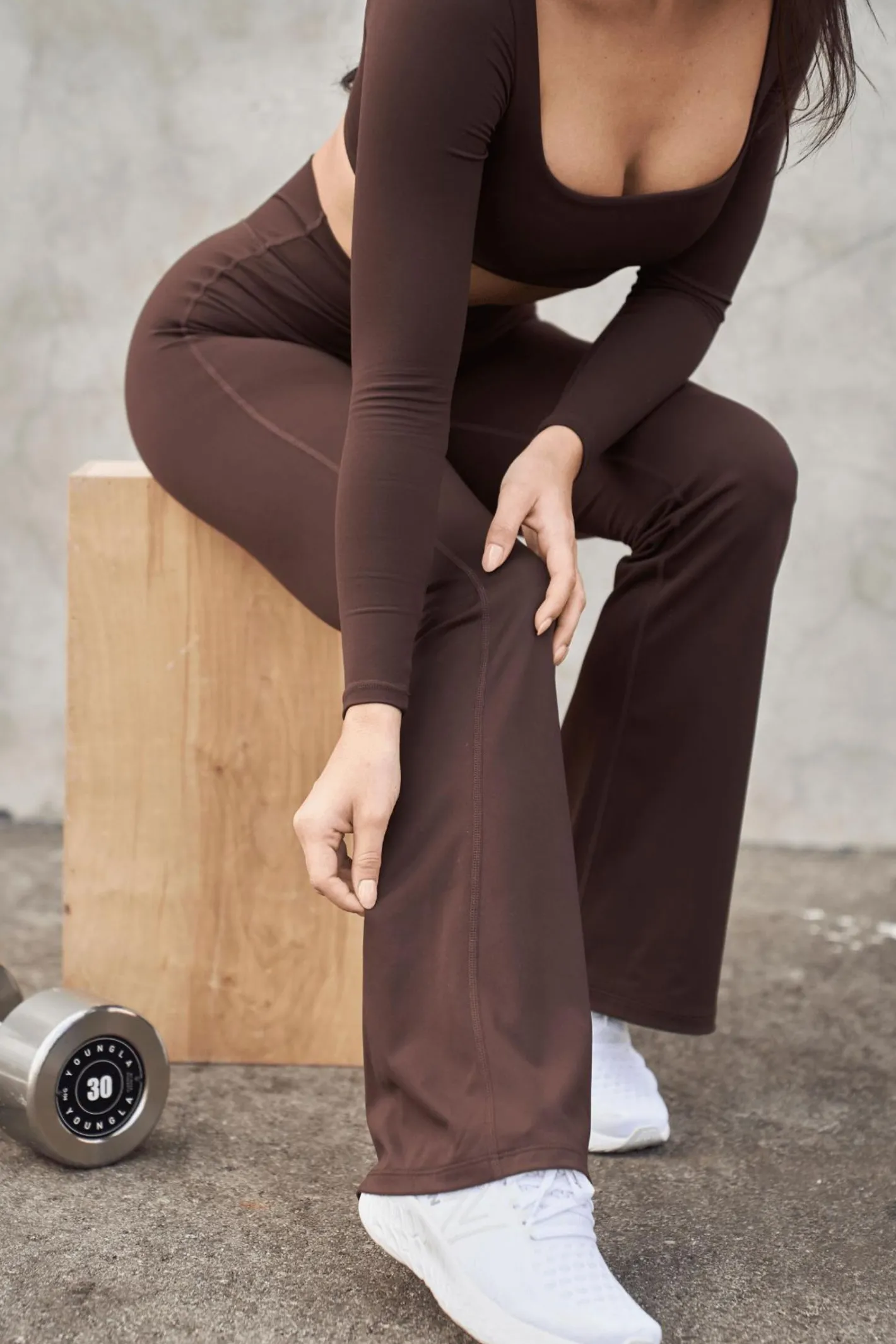 Youngla W227-Curve Flare Leggings<Women Leggings