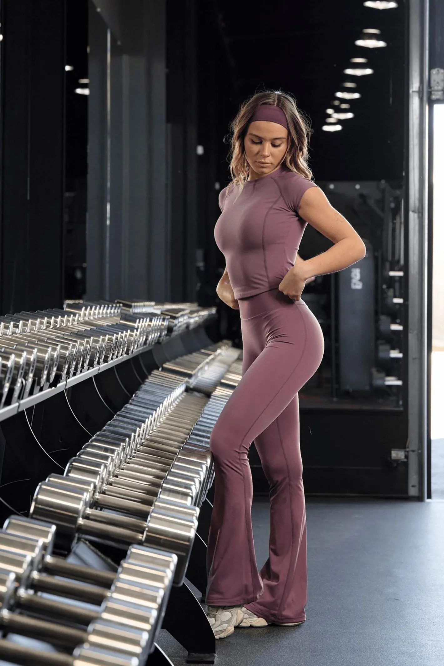 Youngla W227-Curve Flare Leggings<Women Leggings